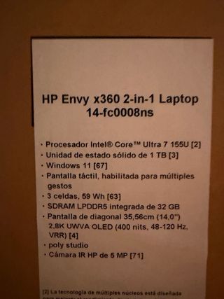Portatile HP Envy X360 2in1 Blu Marina