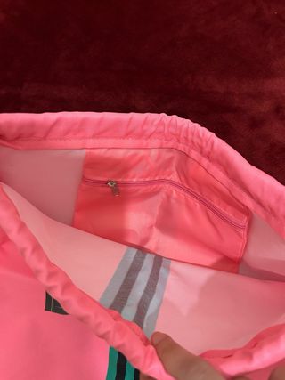 Mochila FC Barcelona cordones rosa y verde