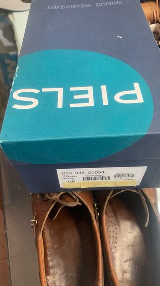 Zapatos náuticos Pielsa piel marrón Talla 44