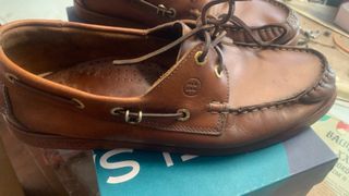 Zapatos náuticos Pielsa piel marrón Talla 44