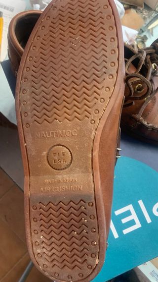 Zapatos náuticos Pielsa piel marrón Talla 44