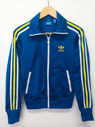 Chaqueta Adidas Edición Limitada Azul y Amarillo