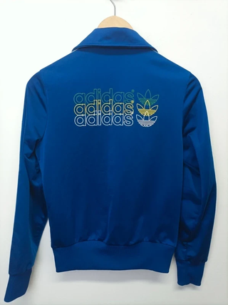 Chaqueta Adidas Edición Limitada Azul y Amarillo