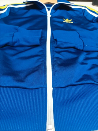 Chaqueta Adidas Edición Limitada Azul y Amarillo