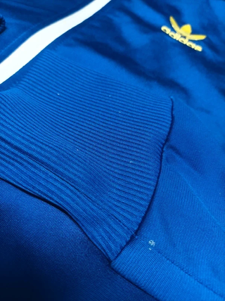 Chaqueta Adidas Edición Limitada Azul y Amarillo