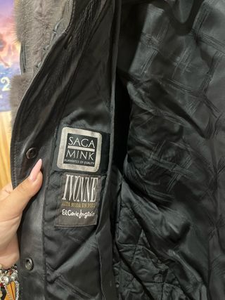 Chaqueta de cuero y pelo