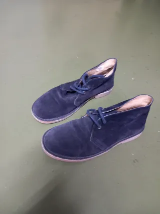 Botas de piel unisex azul