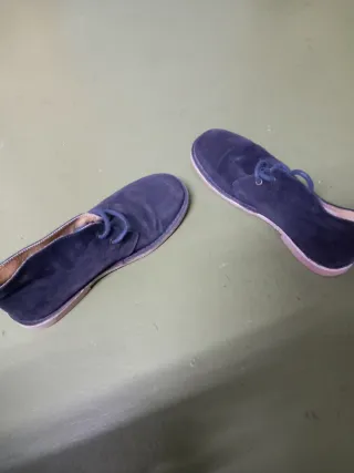 Botas de piel unisex azul