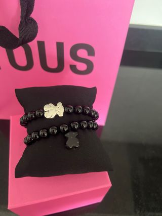 Pulseras Tous Negras con Osito y Oso