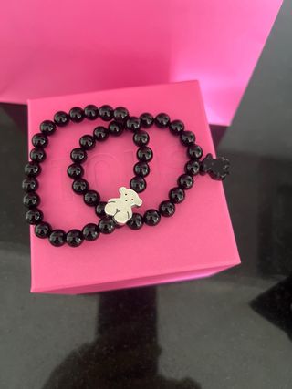 Pulseras Tous Negras con Osito y Oso
