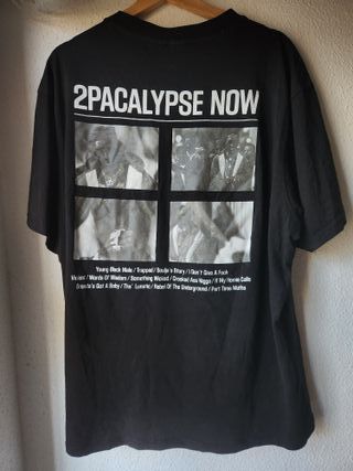 Camiseta Negra Oversize x Tupac