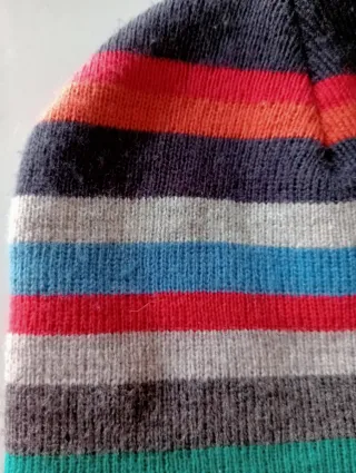 Berretto per bambini a maglia multicolore 3-4 anni