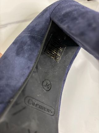 Décolleté blu in velluto eleganti