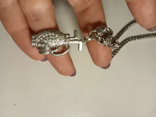 Collana girocollo con ciondolo cesta golf