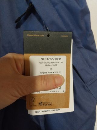 Mono de esquí morado The North Face original 10-12