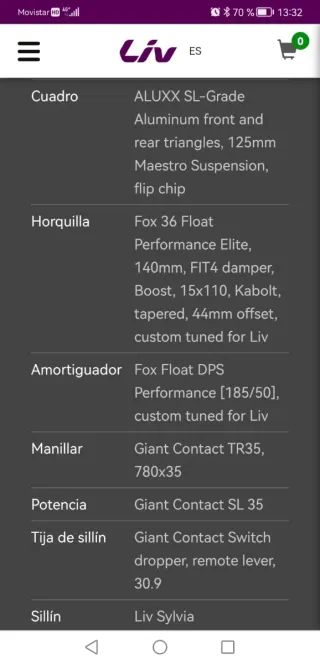 Bicicleta Liv Intrigue (Giant) MTB