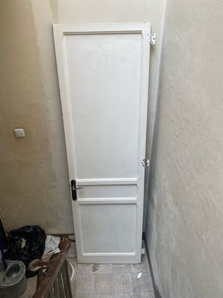 Puerta Antigua Madera Verde