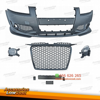 PARAGOLPES AUDI A3 8P RS3. COLOR NEGRO CON NIEBLA