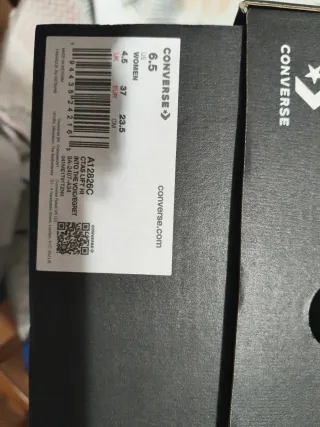 Converse plataforma azul estrellas talla 37