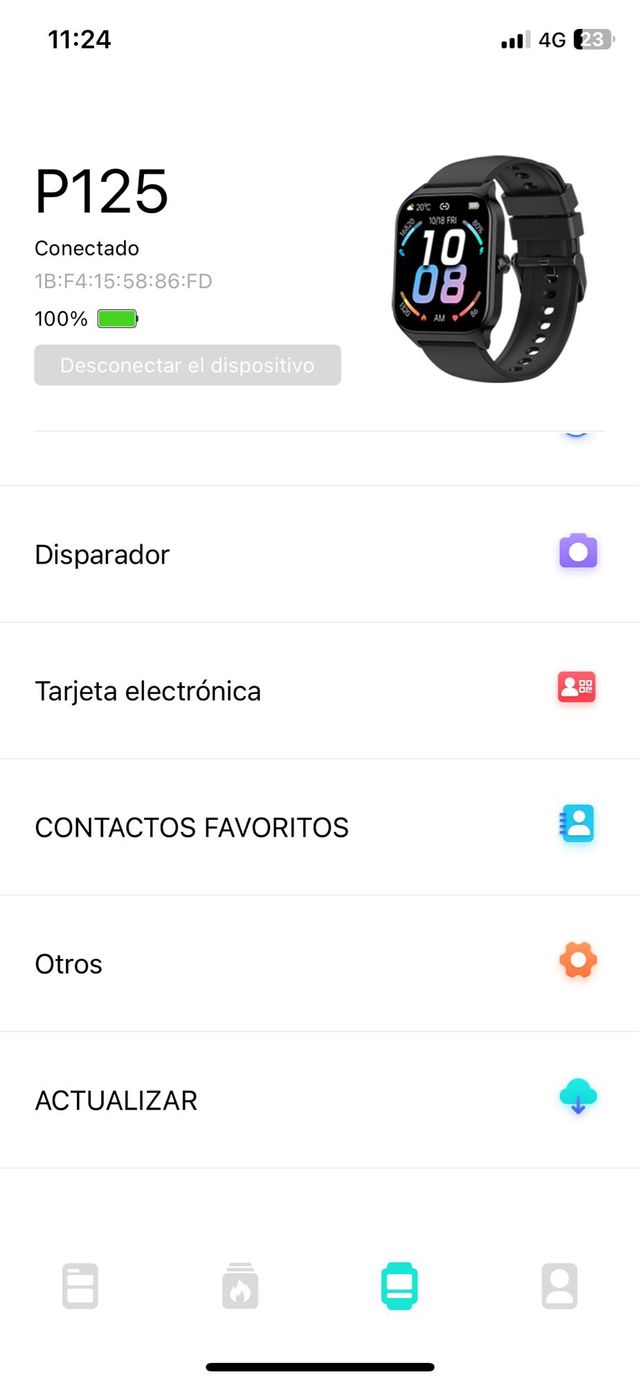 Smartwatch Cascho 2025 P125 Negro