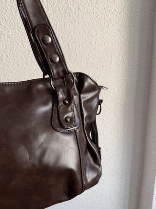 Bolso marrón chocolate estilo shopper