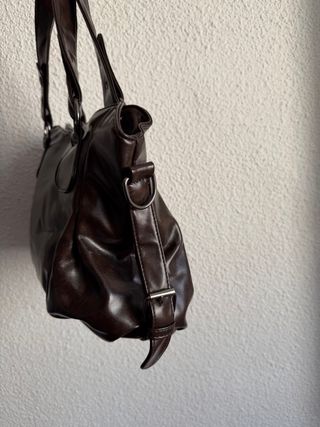 Bolso marrón chocolate estilo shopper