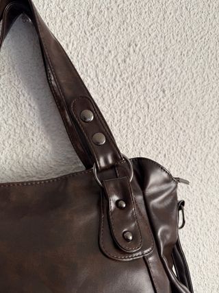 Bolso marrón chocolate estilo shopper