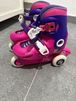 Patines Oxelo rosas y morados talla 26-28