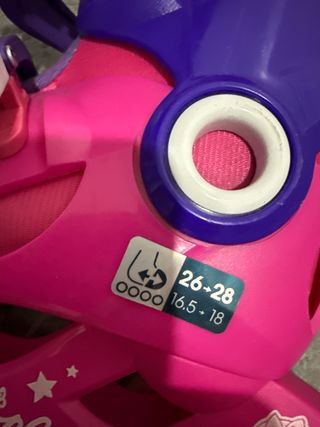 Patines Oxelo rosas y morados talla 26-28
