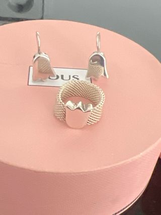 conjunto de joyas plata Tous modelo tulipán