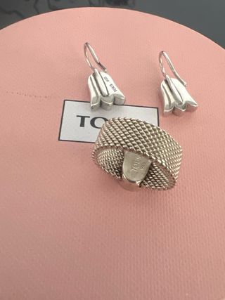 conjunto de joyas plata Tous modelo tulipán