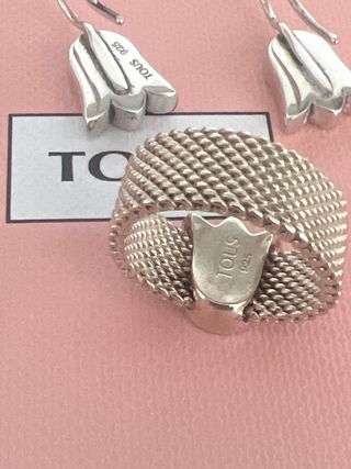 conjunto de joyas plata Tous modelo tulipán