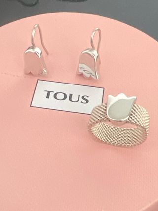conjunto de joyas plata Tous modelo tulipán