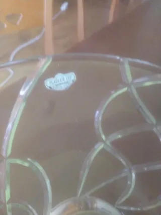 vajilla de cristal de decoración para el salón