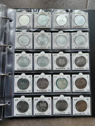 Lote 63 Monedas Plata 10€ Alemania