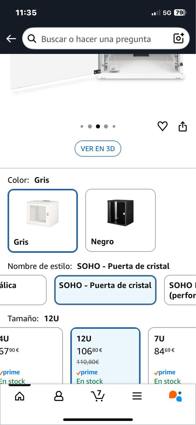 Gabinete de rede, rack de 19 polegadas. Ref. 50