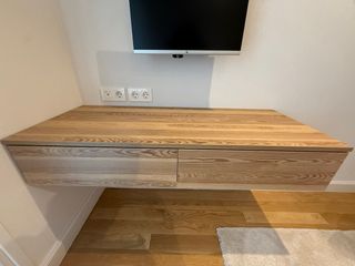 Mesa escritorio/TV madera flotante