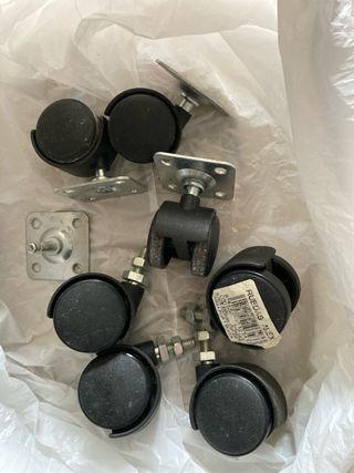 Ruedas para muebles (pack 7)