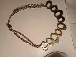Collana donna oro con pendenti ovali