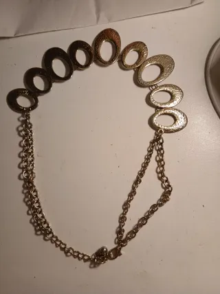 Collana donna oro con pendenti ovali