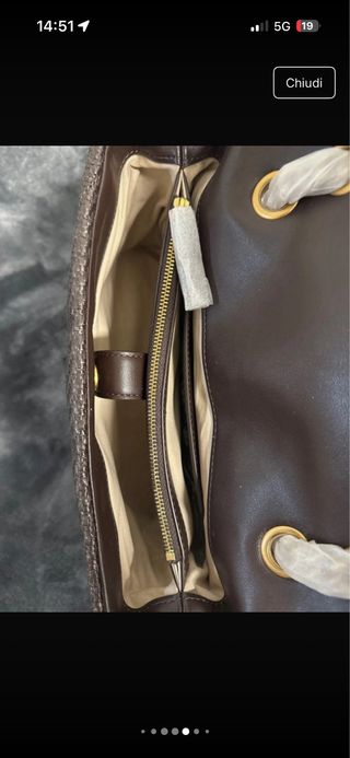 Borsa Pinko Love Puff Classic 25 Marrone – Nuova