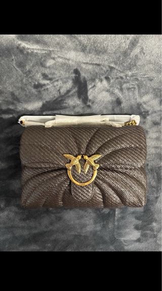 Borsa Pinko Love Puff Classic 25 Marrone – Nuova