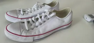 Zapatillas Converse Blancas Cuero