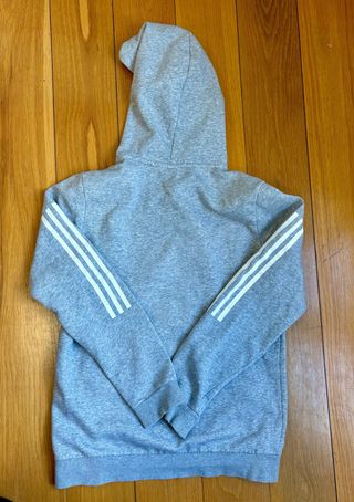 Sudadera Adidas Gris con Capucha