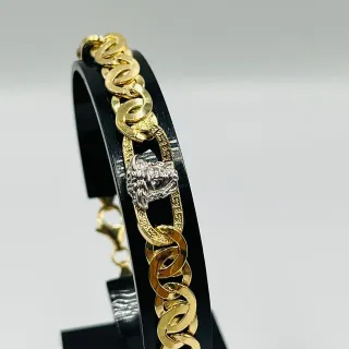 Pulsera Cartier Medusa Greca Bicolor 8MM 18K