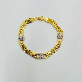 Pulsera Cartier Medusa Greca Bicolor 8MM 18K