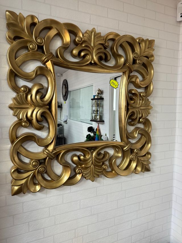 Espejo Vintage Dorado de 98x98