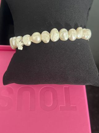 pulsera perlas d Tous y oso plata