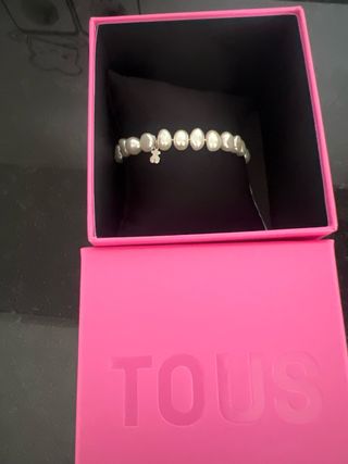 pulsera perlas d Tous y oso plata