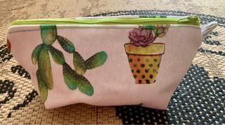 Neceser estampado cactus y suculentas